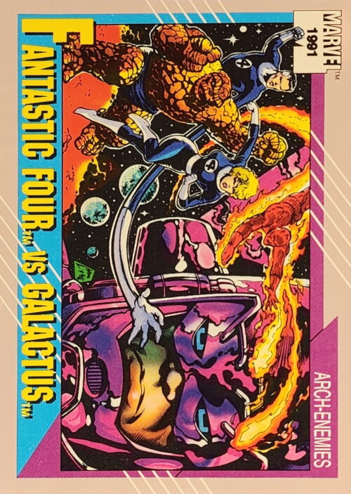 1991 Marvel Universe Series I #107 Fantastic Four vs Galactus
