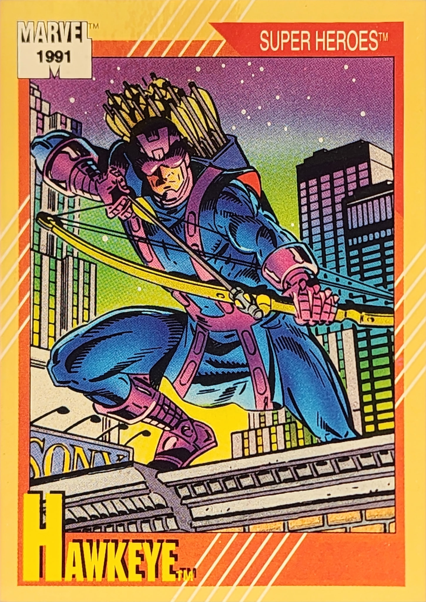 1991 Marvel Universe Series I #20 Hawkeye