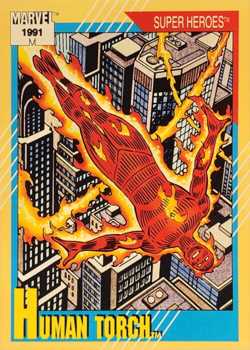 1991 Marvel Universe Series I #10 Human Torch