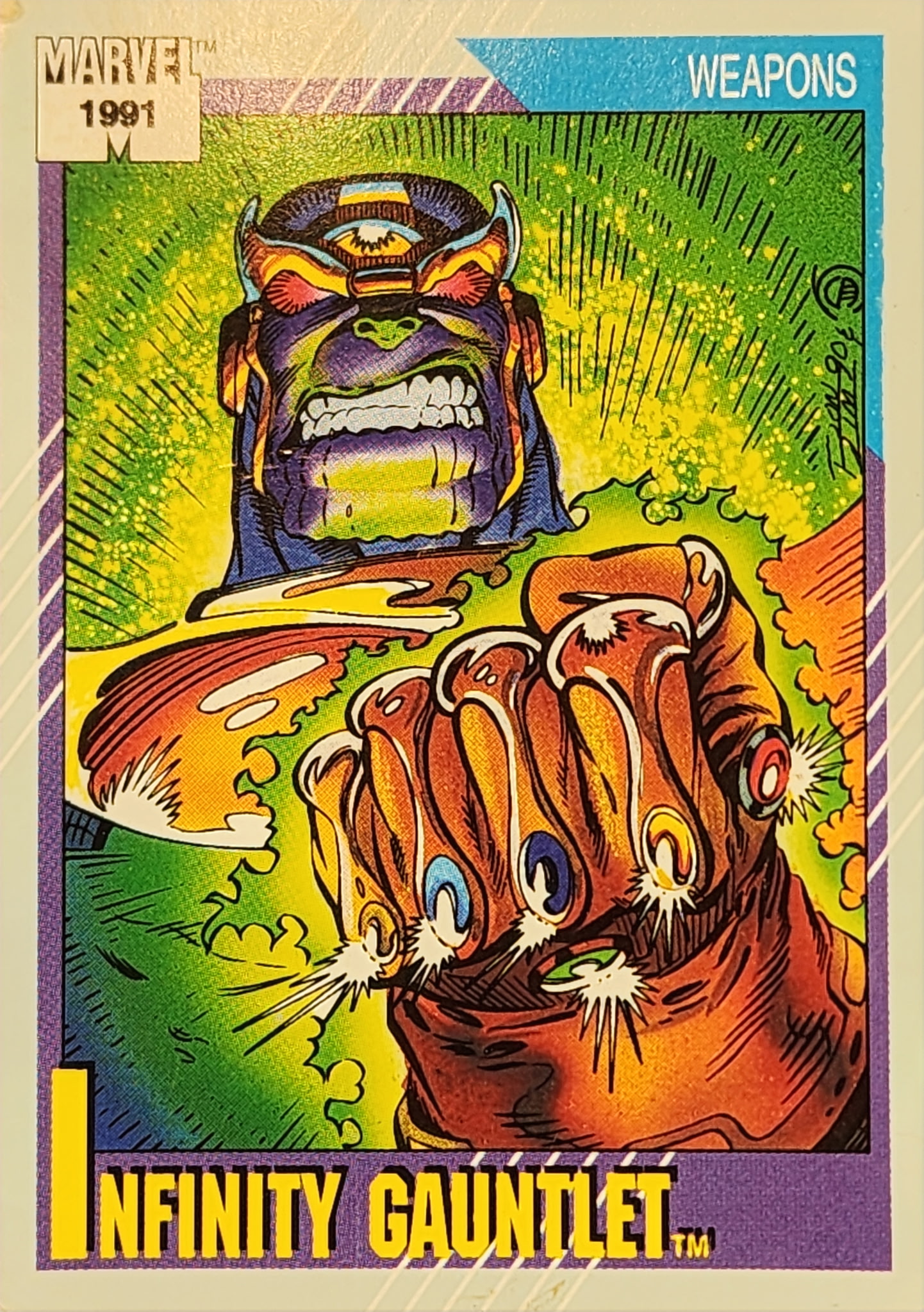 1991 Marvel Universe Series I #134 Infinity Gauntlet