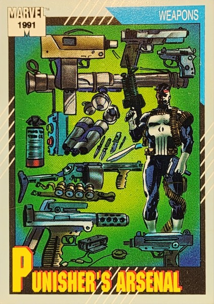 1991 Marvel Universe Series I #132 Punisher’s Arsenal