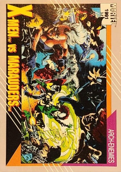 1991 Marvel Universe Series I #117 X-Men vs Marauders